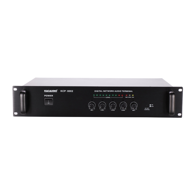 IP Network Audio Sound System Rack Mount Terminal Multicast Broadcast Amplifier KCP-8002