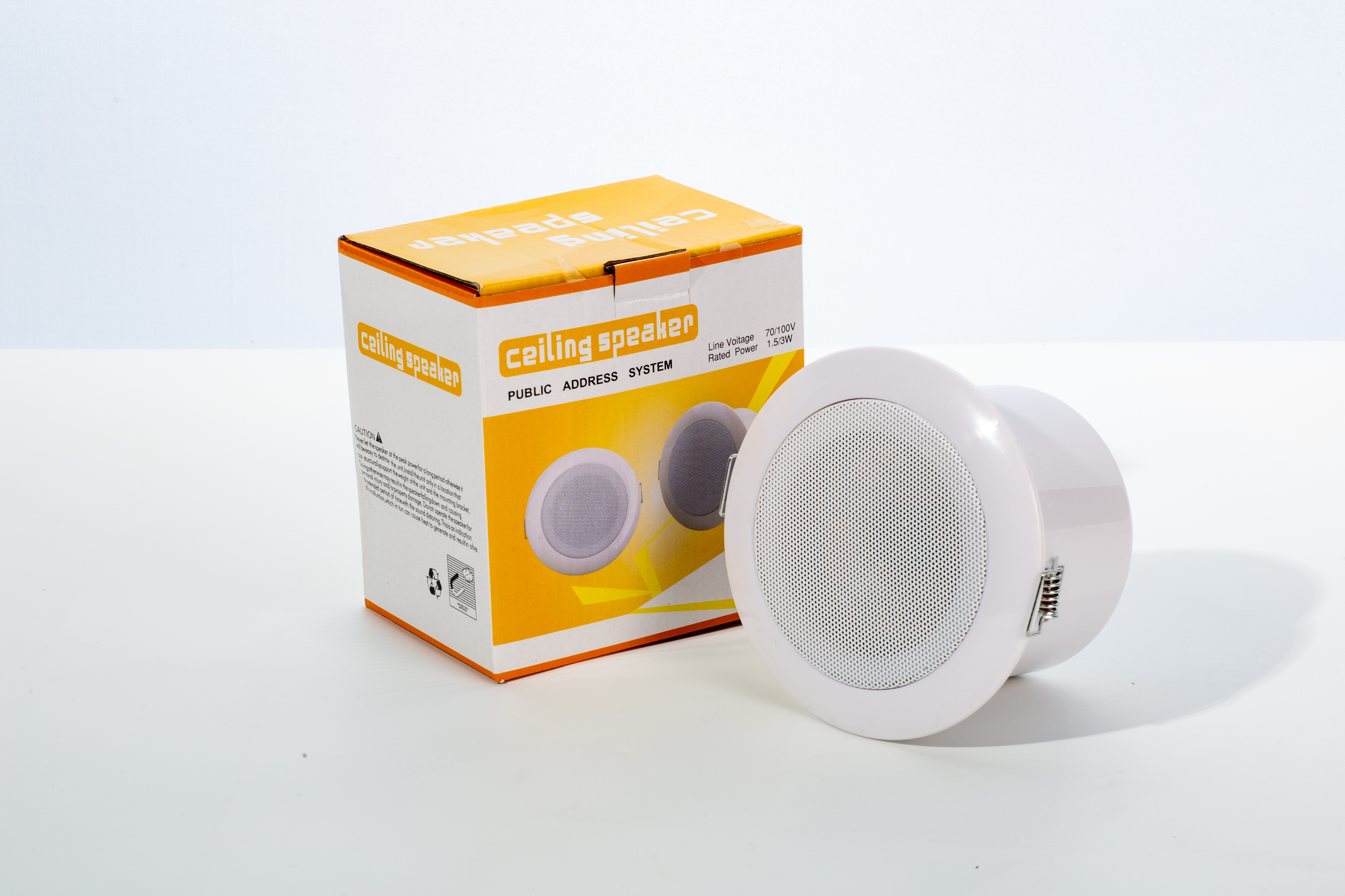 Waterproof Ceiling Speaker 810 3 Inch 1-3W Public Address System ABS Shell