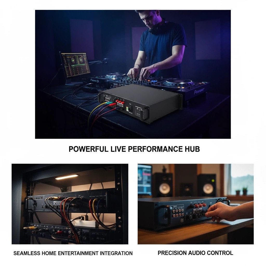 PA-5350USB 350W Professional Class D Power Amplifier 70V 100V USB FM Mic Home PA Amplifier