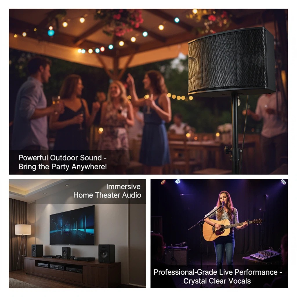 350 Professional Conference Room Speaker 125W 250W Peak 3 Unit Design 8Ω Indoor Meeting PA Audio System