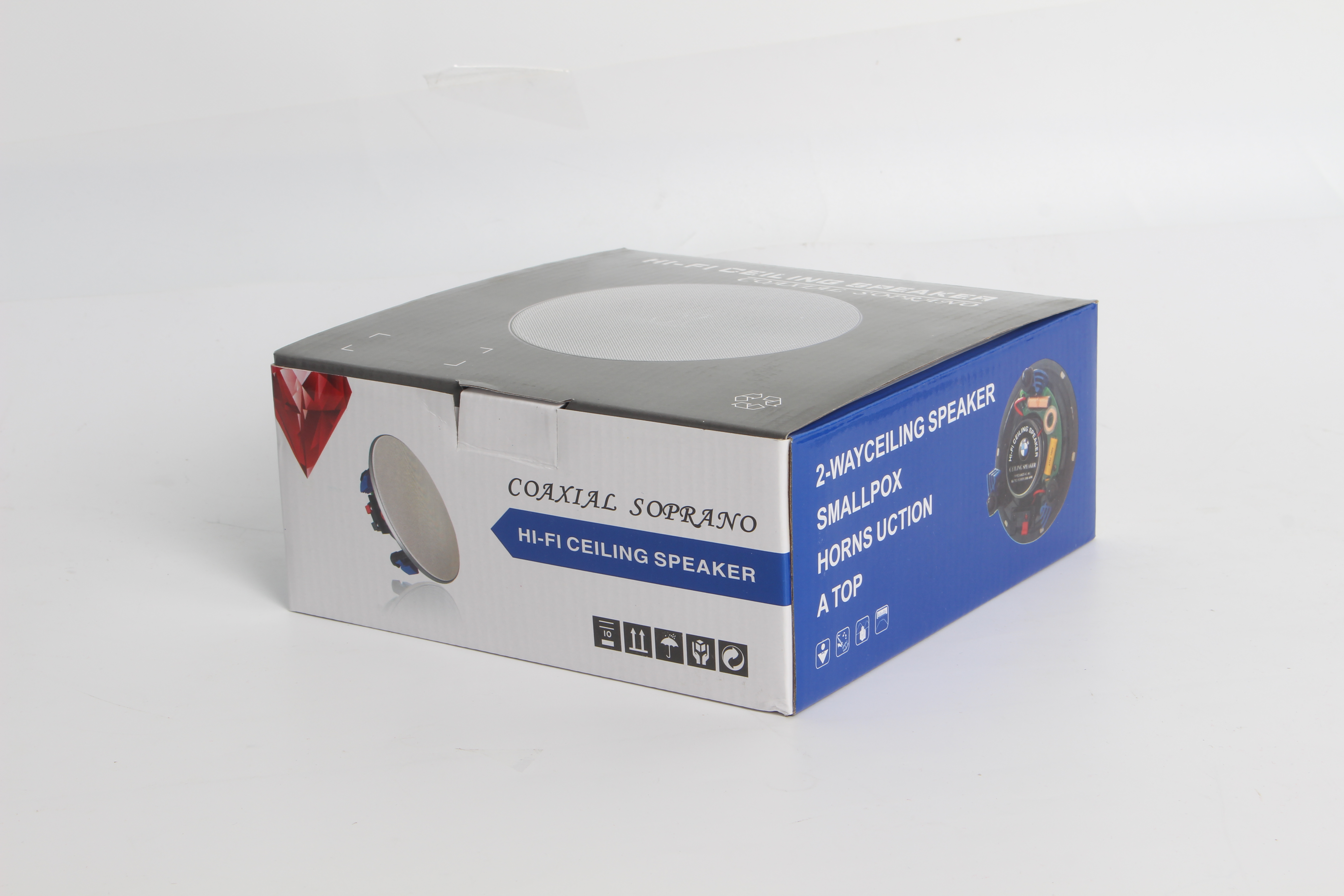 Fixed Resistance Ceiling Speaker HiFi 821 5 Inch 20W Full Range Public Address System Home Theatre Background Music