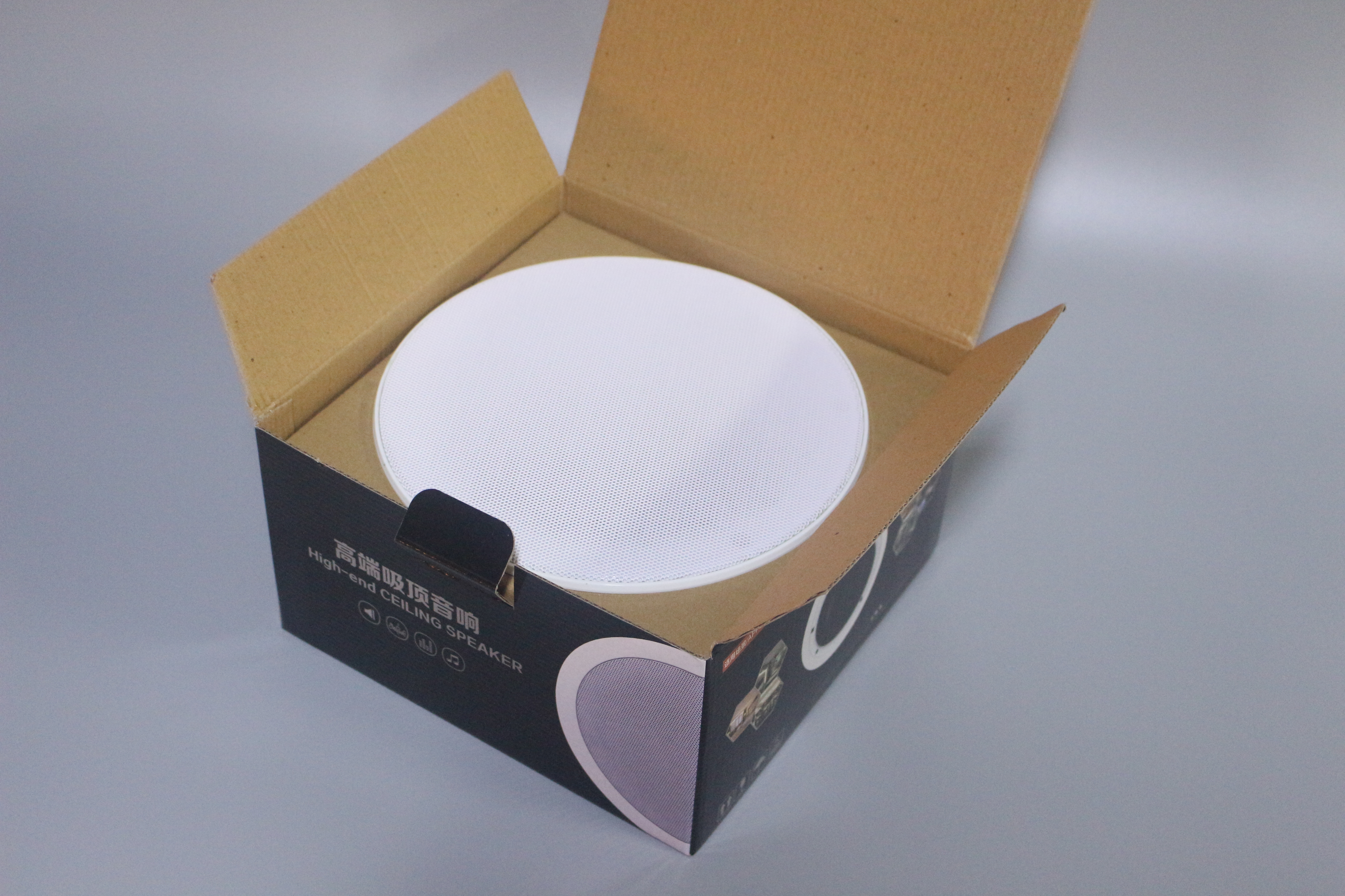 Borderless Coaxial Ceiling Speaker HiFi 838 6.5 Inch 30W Full Range Constant Voltage PA System Home Theatre