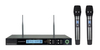 WE-2012 150M Long Range Wireless Microphone Dual Channel Professional Handheld Mic for Karaoke Performance