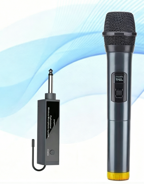 Universal Handheld Wireless Microphone KQ-01 ABS Shockproof Anti-Noise 50M Receiving Distance Moving Coil Mic
