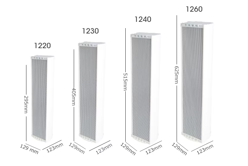 4 Inch 30W Waterproof Column Speaker 1230 Passive PA Speaker Module for Outdoor Public Address System