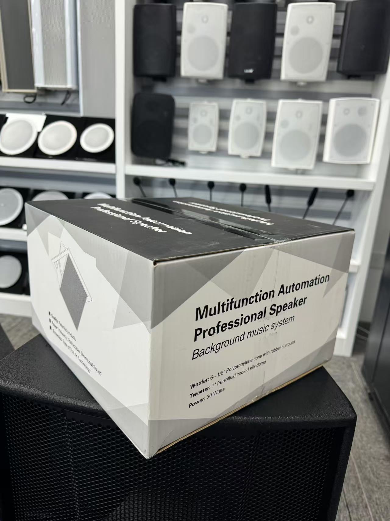 DD80 6.5 Inch 35W PA System Ceiling Speaker with Remote Control for Home School Public Broadcasting Background Music