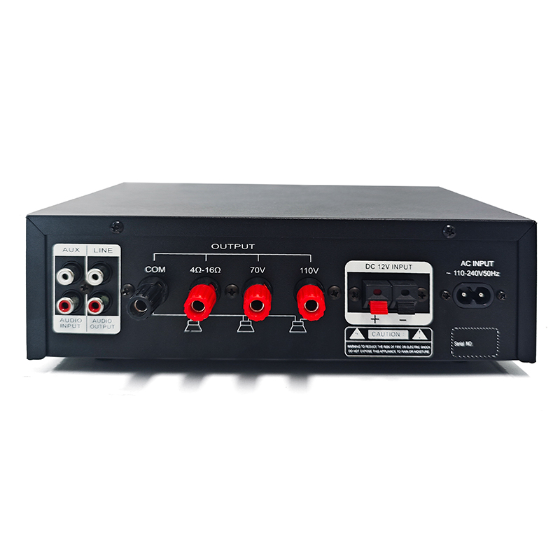 60W Mini Karaoke Power Amplifier 2 Channel Mic Input Stereo Audio Mixer Amplifier Home PA System Receiver