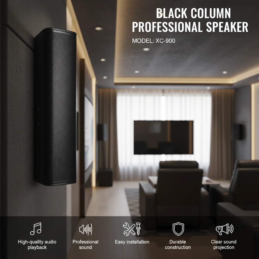 Model 2280 120W RMS Column Speaker 93dB Sensitivity 200Hz-20KHz Wall Mount Line Array Speaker