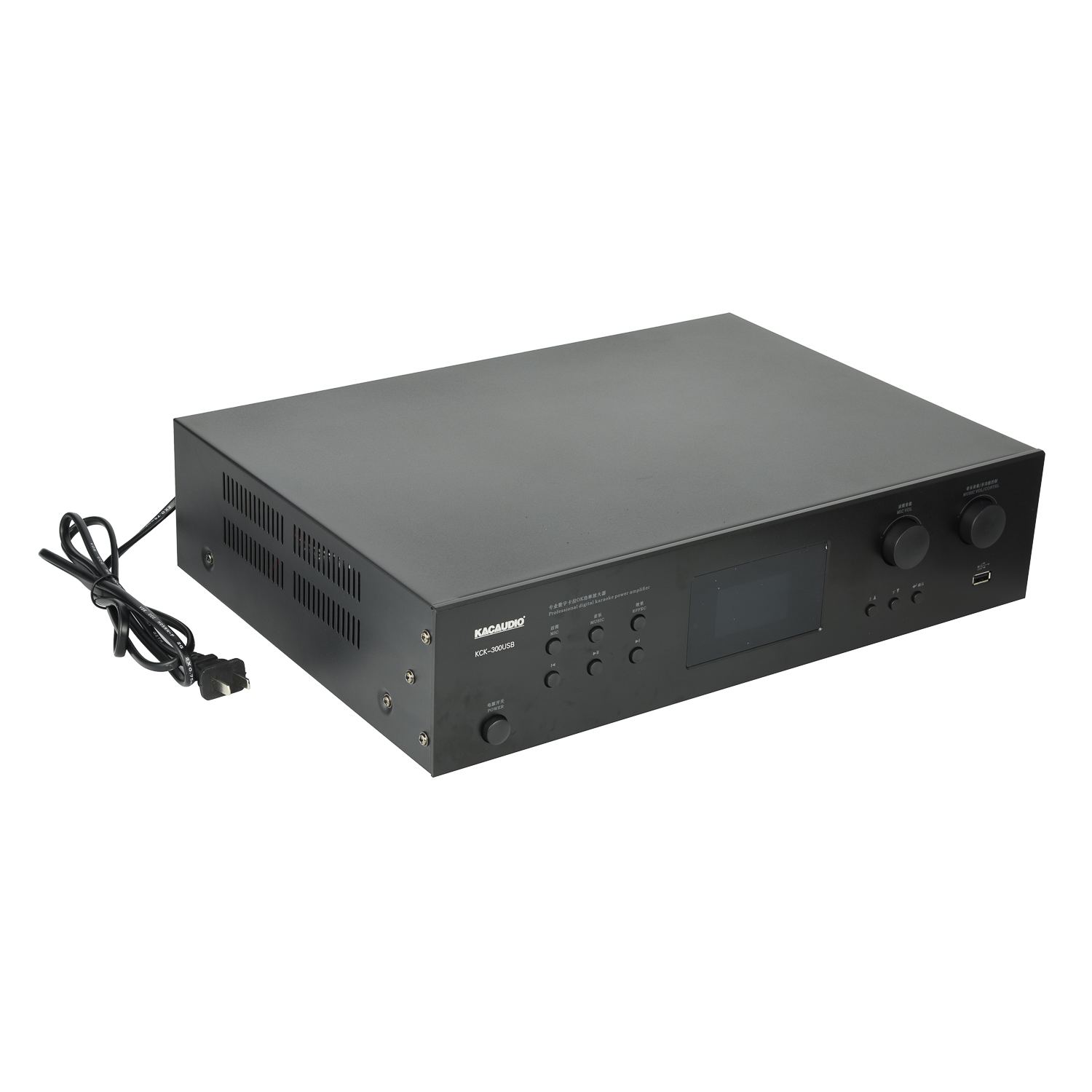 KCK-300USB 350W+350W DSP KTV Amplifier Bluetooth Fiber Coaxial Feedback Elimination