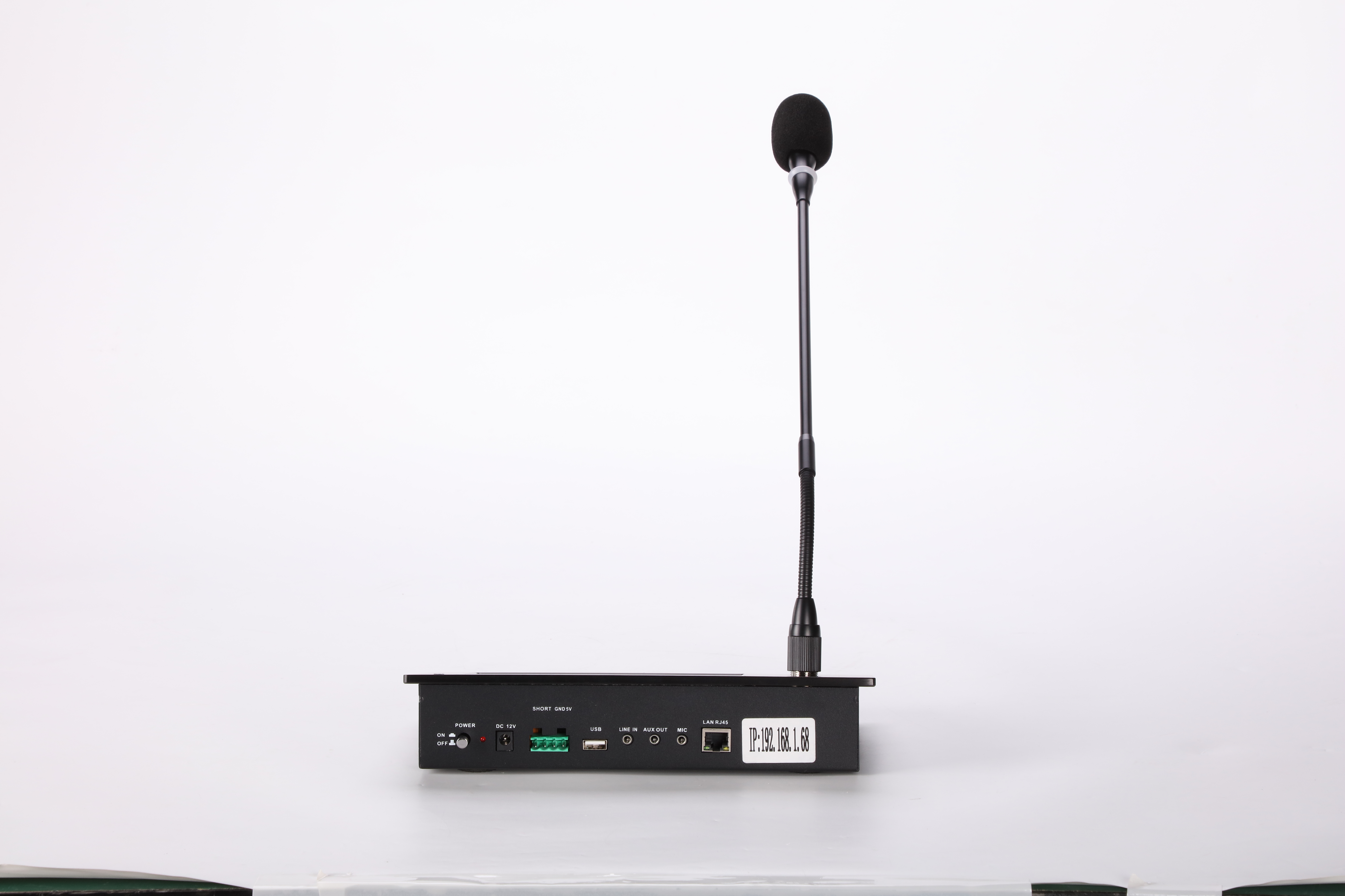 KCP-8010 Network Paging Microphone Voice UDP IGMP TCP IP Support On Demand Music Public Address System
