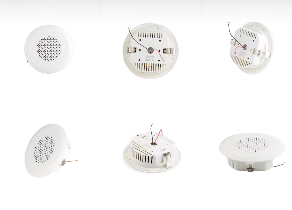 3 Inch 3W Luxury Hi-Res 100A Certified Surface Mount Ceiling Speaker High Sensitivity Audio Speaker for Hotel Lobby&Fire alarm system
