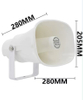 Wide Dispersion Air Defense Horns 506 100W 8Ω Plastic Passive PA Loudspeaker For Playground Use