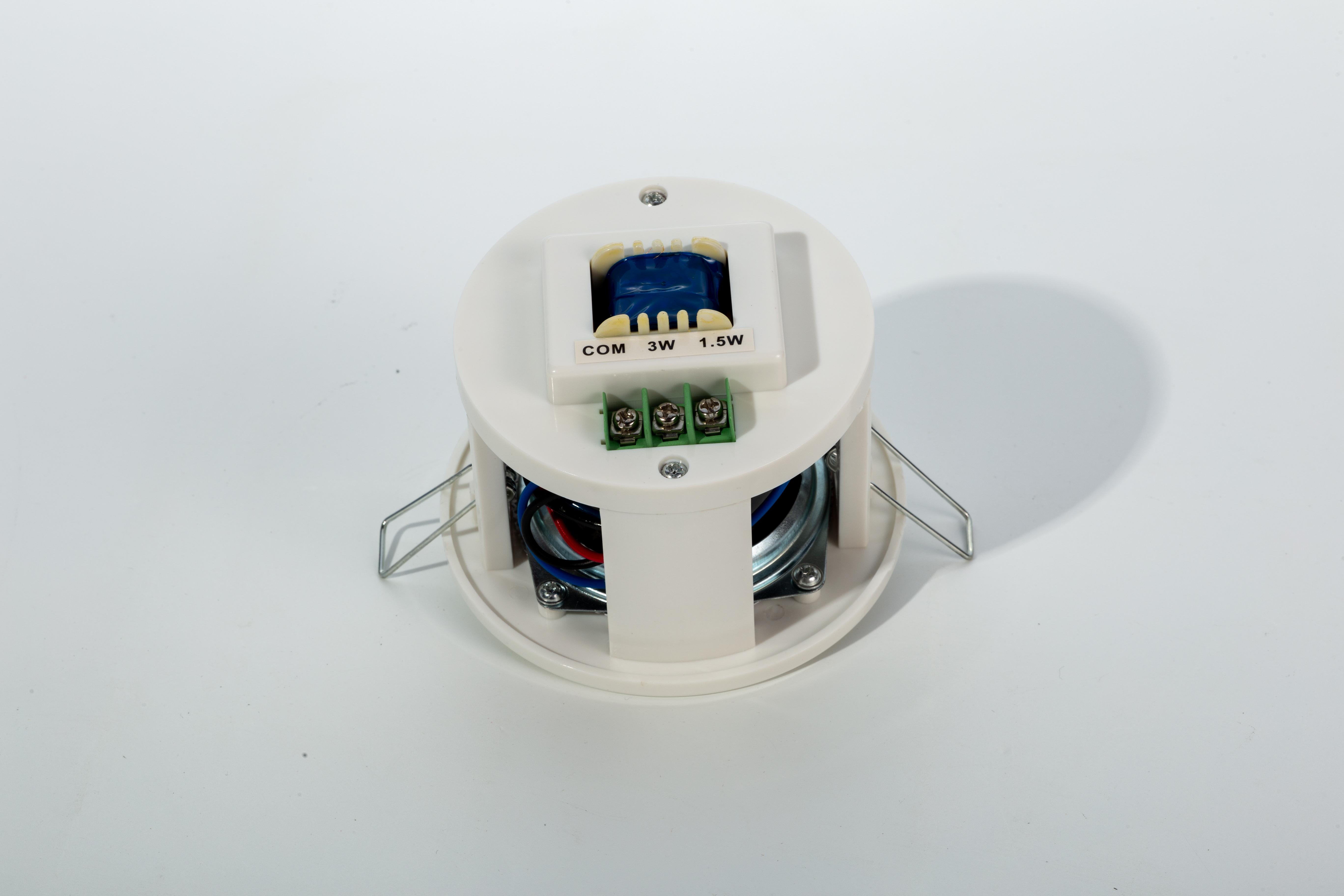Ceiling Speaker 815 2.5 Inch 1/3W 100V Full Range Public Address System ABS Shell Spring Mounting Bracket With Color Box