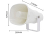 Wide Dispersion Air Defense Horns 506 100W 8Ω Plastic Passive PA Loudspeaker For Playground Use