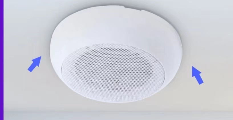105G 5.5 Inch 25W Surface Mounted Ceiling Speaker ABS Shell With Back Cover Public Address System Home Theatre