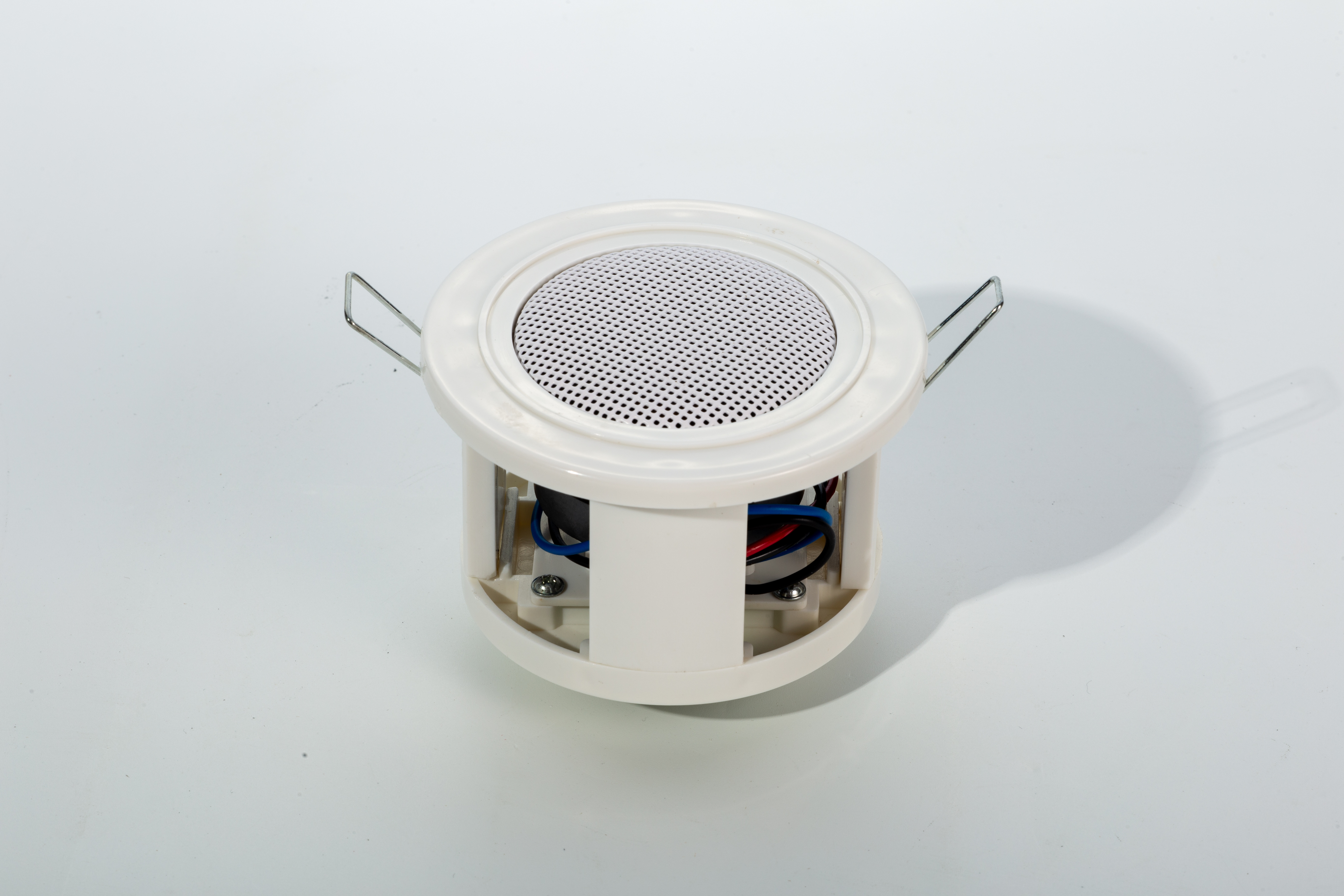 Ceiling Speaker 815 2.5 Inch 1/3W 100V Full Range Public Address System ABS Shell Spring Mounting Bracket With Color Box
