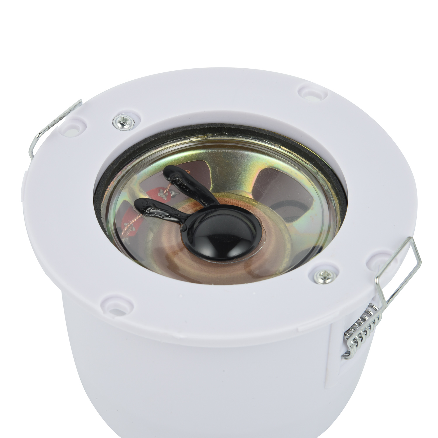 Waterproof Ceiling Speaker 812 3Inch 1-3W Public Address System ABS Shell 100Hz-20kHz Spring Mounting Bracket For Home