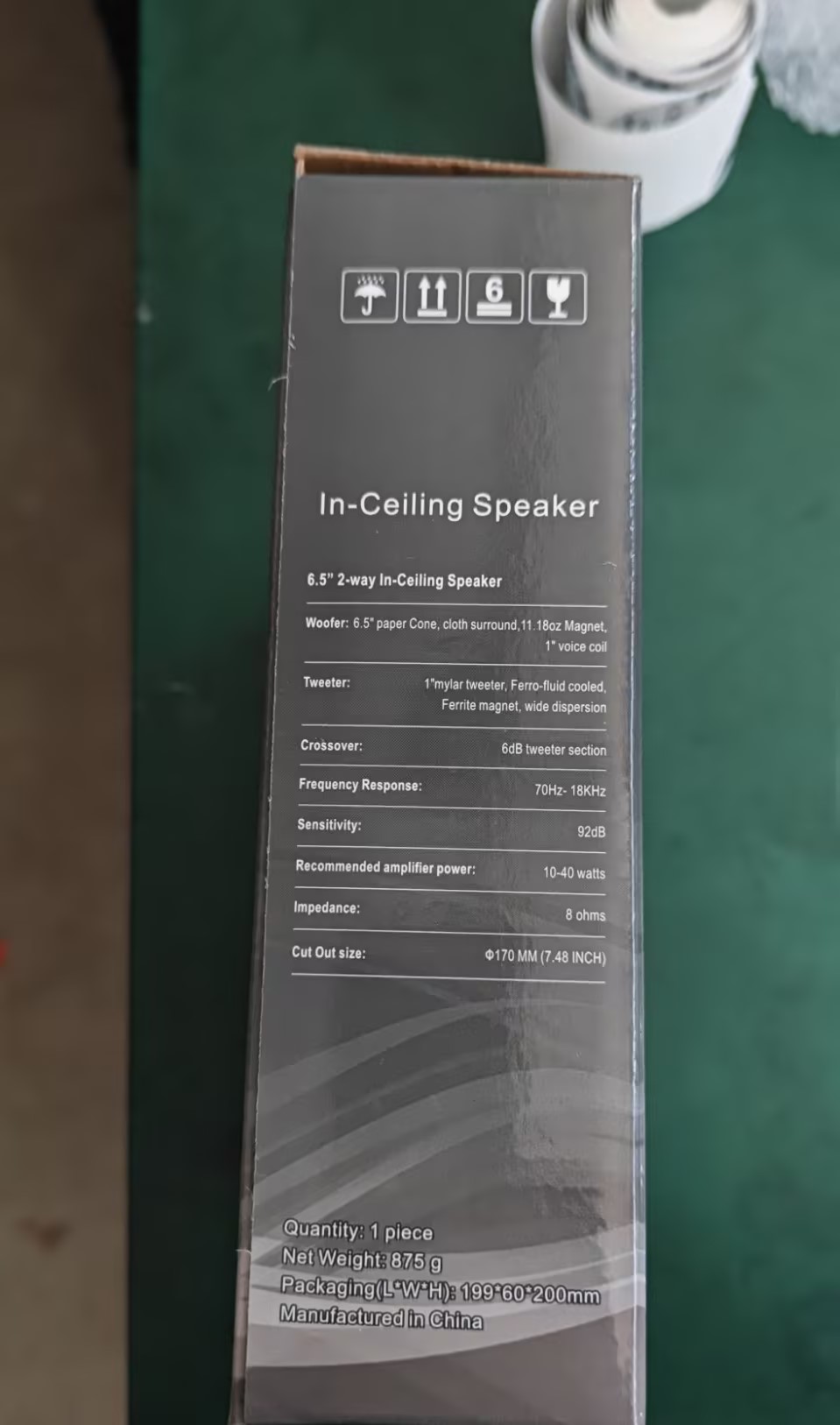 114A 5 Inch 5W High Power Frameless Ceiling Speakers Iron Case For Home Theater Indoor Public Address System