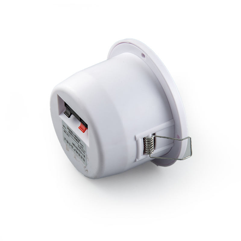Waterproof Ceiling Speaker 812 3Inch 1-3W Public Address System ABS Shell 100Hz-20kHz Spring Mounting Bracket For Home