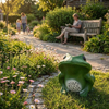 CP-56 20W Frog Rock Shaped Outdoor Garden Speaker All Weather Landscape 5" Woofer Two Way Wired PA Speaker Glass Cabinet