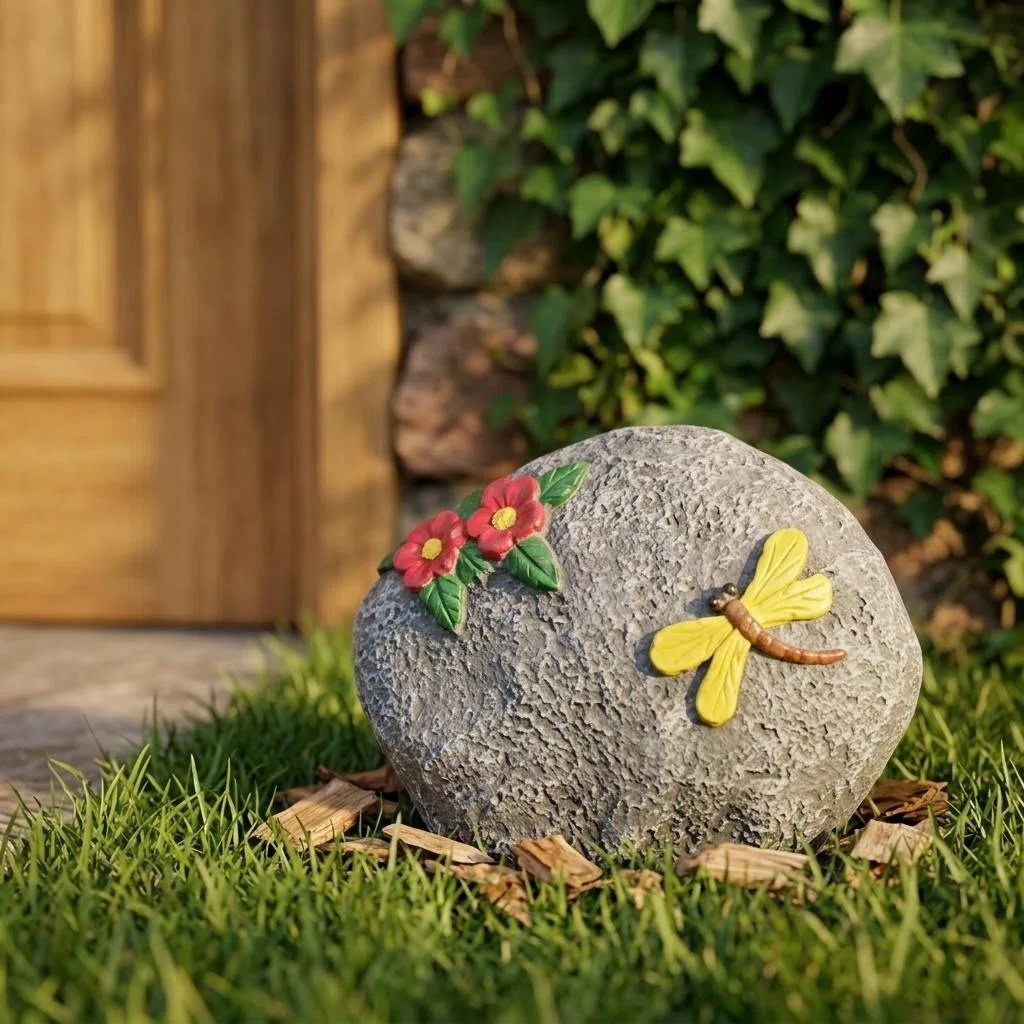 CP-90 5" Full-Range Woofer Wired PA Speaker All Weather Landscape Rock Design Glass Cabinet Outdoor Garden Audio