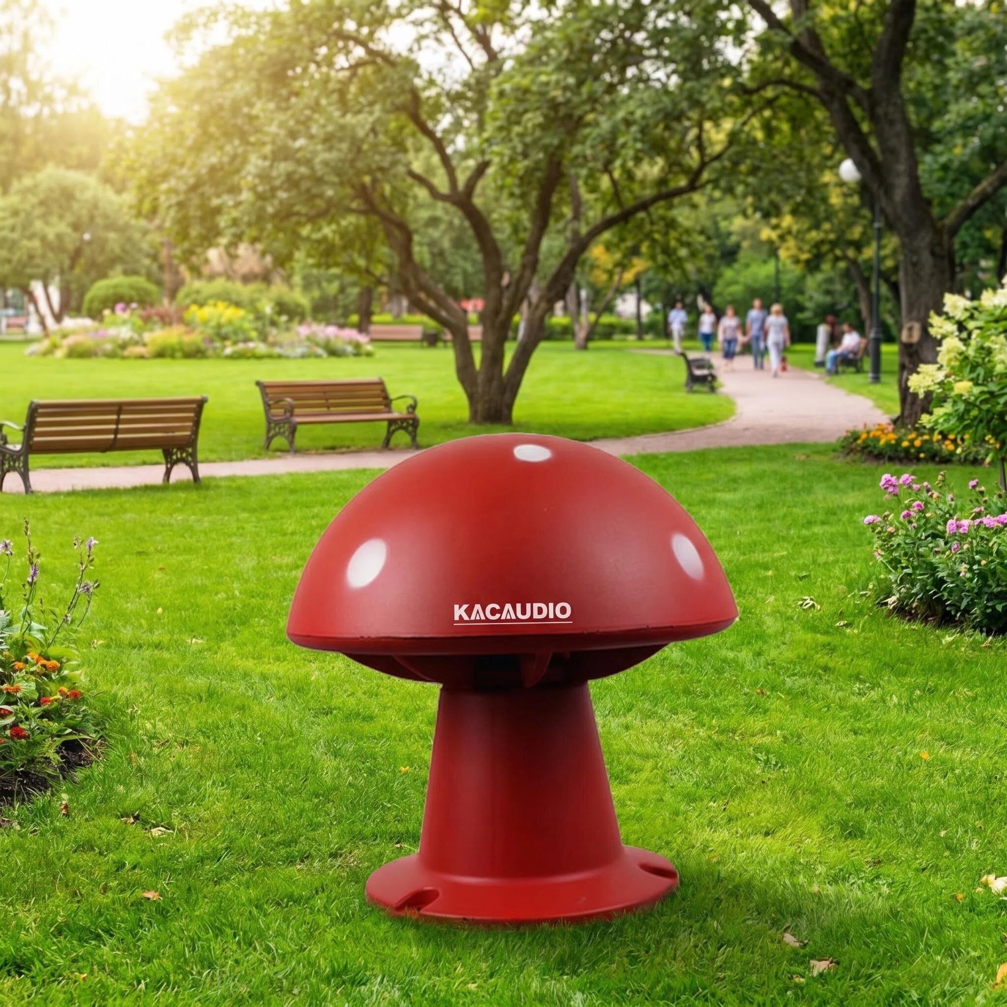 Cute Mushroom Waterproof Outdoor Speaker for Garden Lawn Yard Decoration Audio