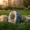 CP-41 20W All Weather Rock Shaped Outdoor Garden Speaker 5" Full-Range Woofer Glass Cabinet Landscape PA Speaker