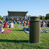 All Weather Landscape Stone Speaker CP-12B 20W Aluminum Alloy Full-Range Wired Outdoor Garden PA System