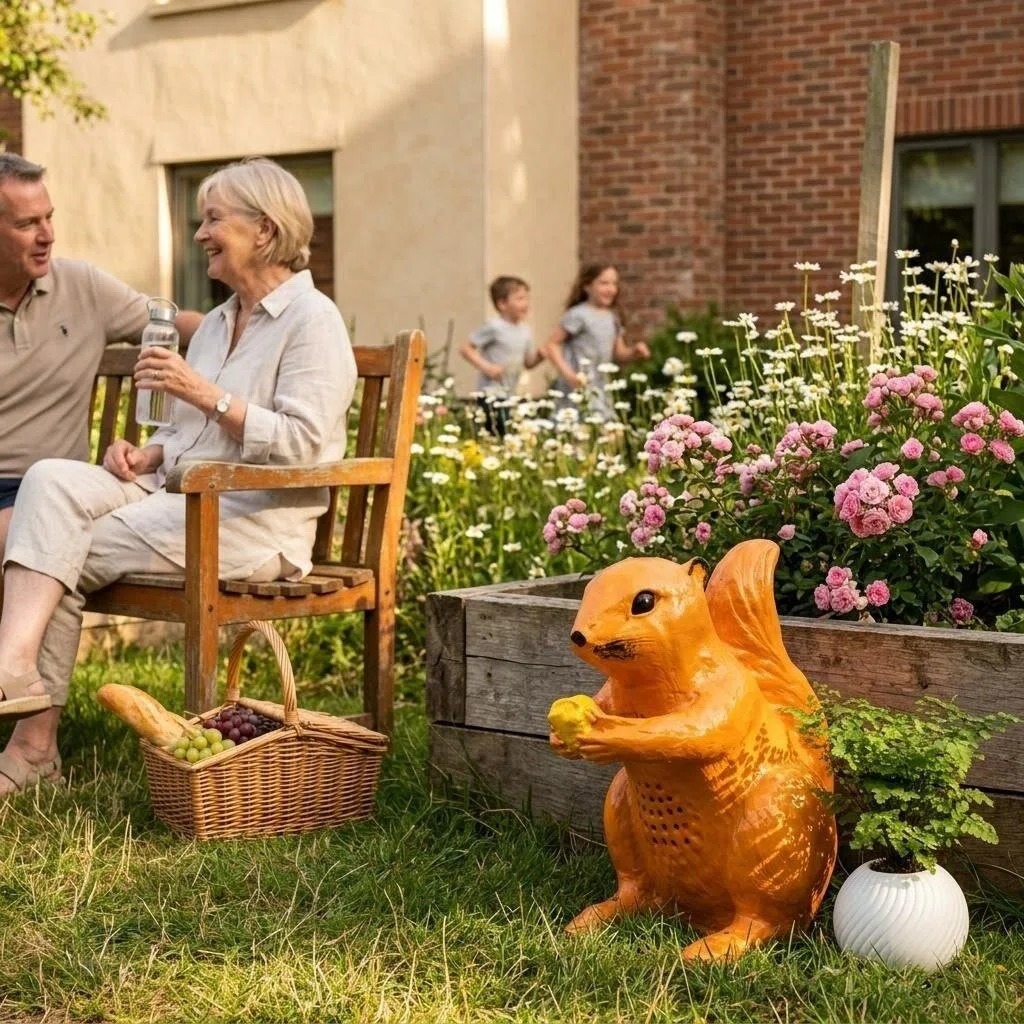 CP-16 20W Squirrel Shape Outdoor PA Speaker Animal Landscape Lawn Garden Speaker Glass Cabinet Full-Range Wired