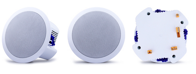 6Inch WiFi Ceiling Speaker 50W 12V DC Bluetooth USB APP Control Aux Input 55-20KHz ABS Ceiling Mount Speaker 916