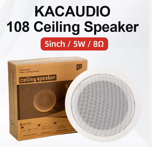 108 Budget Friendly Durable 5 Inch Ceiling Speaker For Daily Home Theater Use