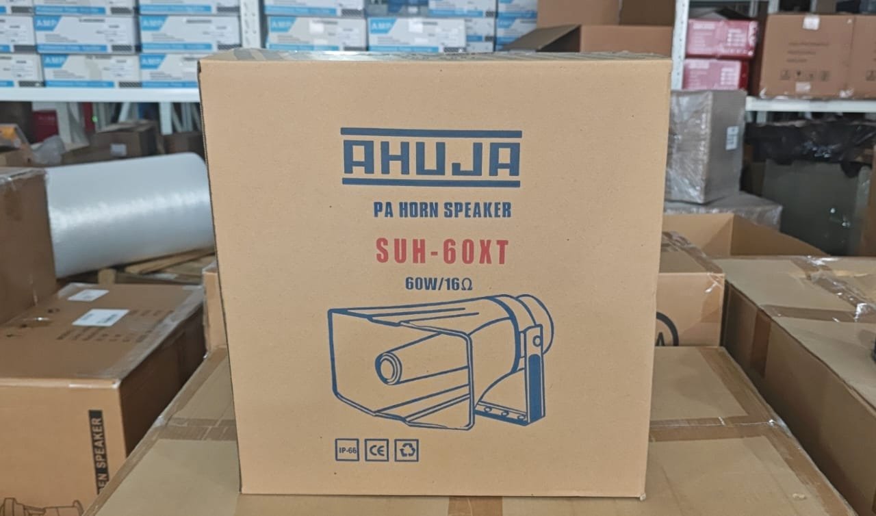 60W RMS 100V PA Horn Speaker 16Ohm ABS Outdoor Loudspeaker 112.5dB SPL Public Address System Horn Speaker for School Park Factory Broadcasting