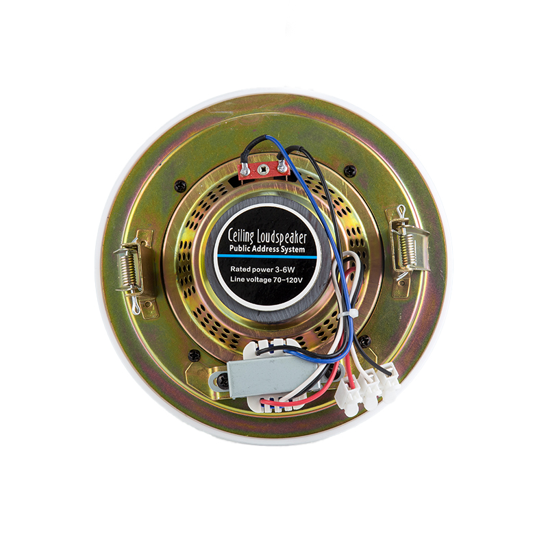 801A 5 Inch 3-6W 100V High Fidelity Ceiling Speaker OEM Manufacturer Economical Easy Mount for Schools Public Area